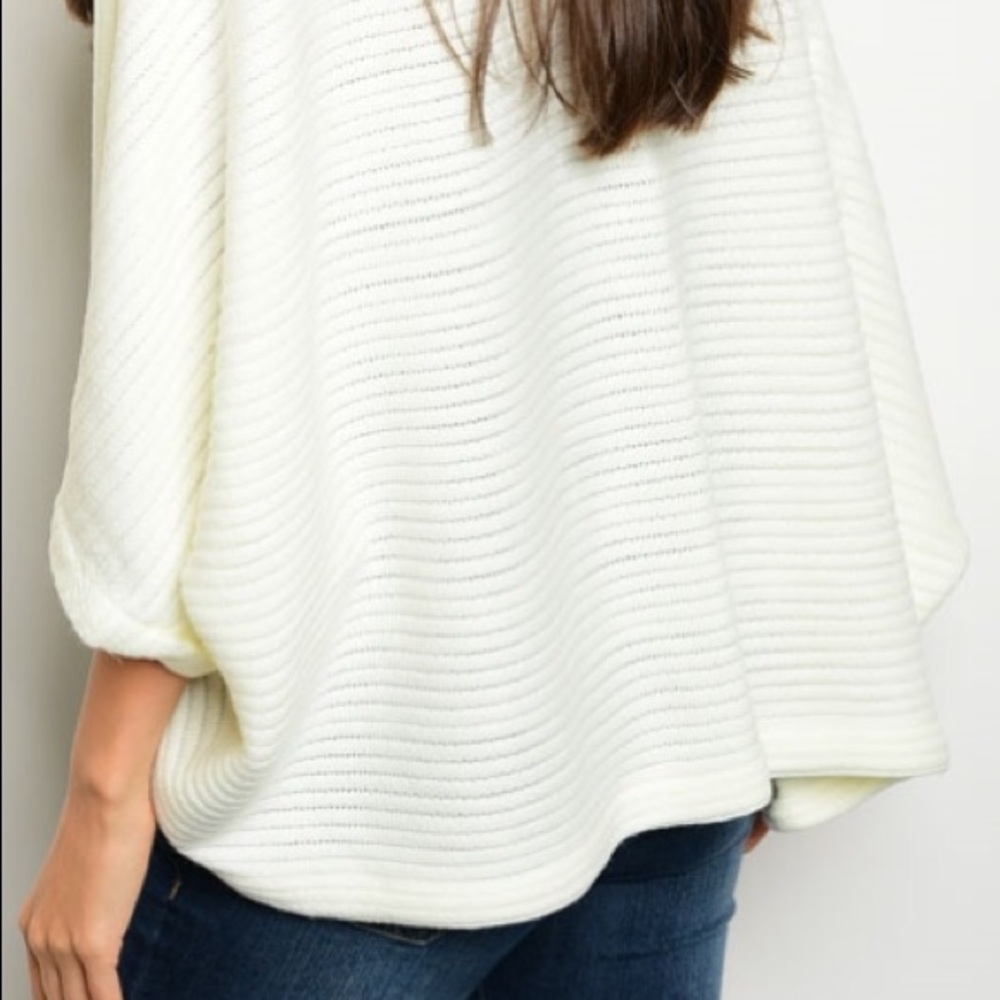 Ivory Cardi-Poncho - Picture 3 of 4